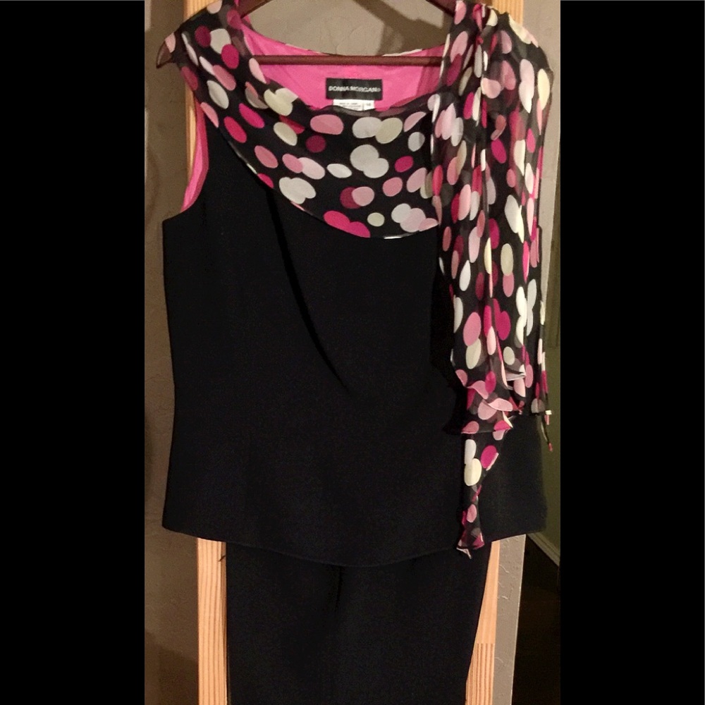 2pc Donna Morgan Pant Suit Sleeveless